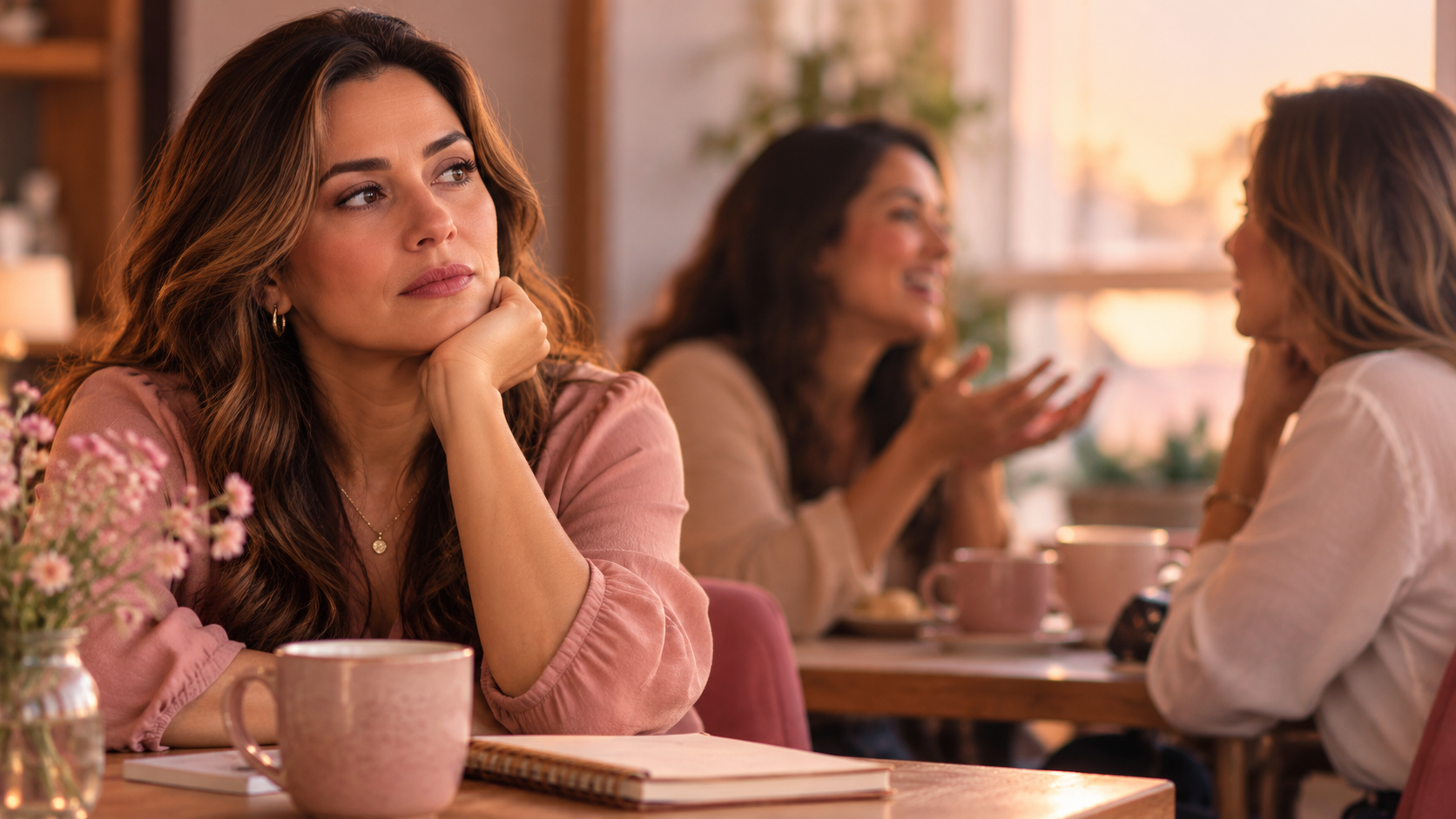 Mulher em reflexão sobre amizade, falta de reciprocidade emocional e a sensação de sempre ouvir os outros sem ser ouvida.